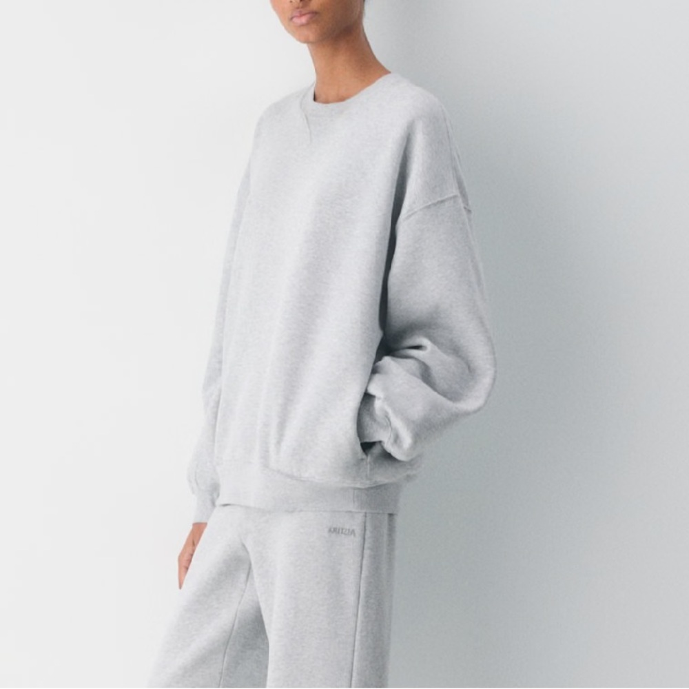 Aritzia • Light Gray Mega Fit Sweatshirt